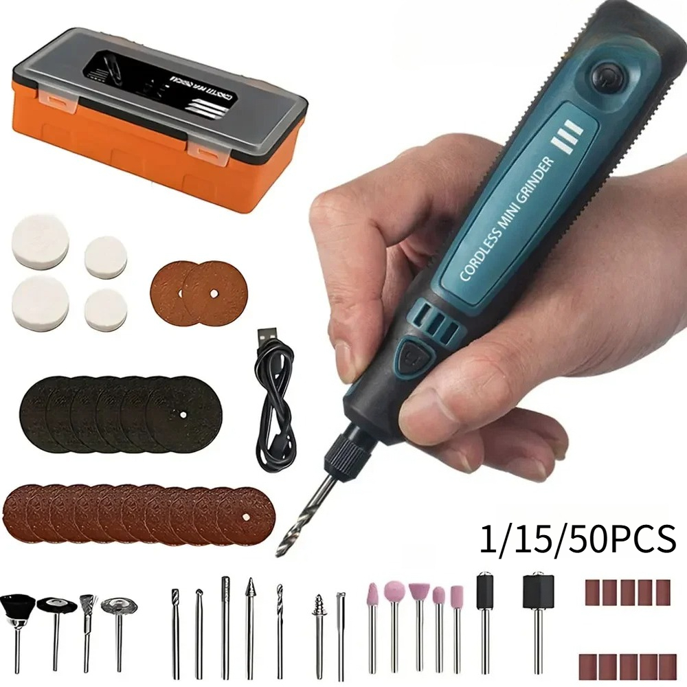 Rotary Tool Kit - Bezprzewodowa elektryczna szlifierka USB, przenośny zestaw