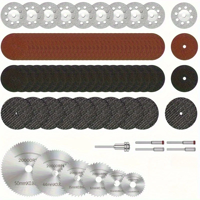 Rotary Tool Kit - 88 sztuk/zestaw – zestaw tarcz do