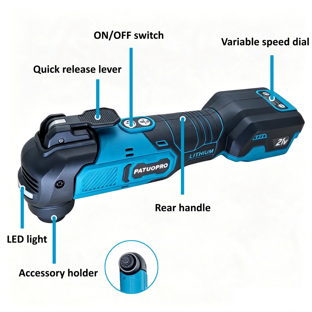 Bezszczotkowy elektryczny oscy – Oscillating Multi Tool recenzja i cena