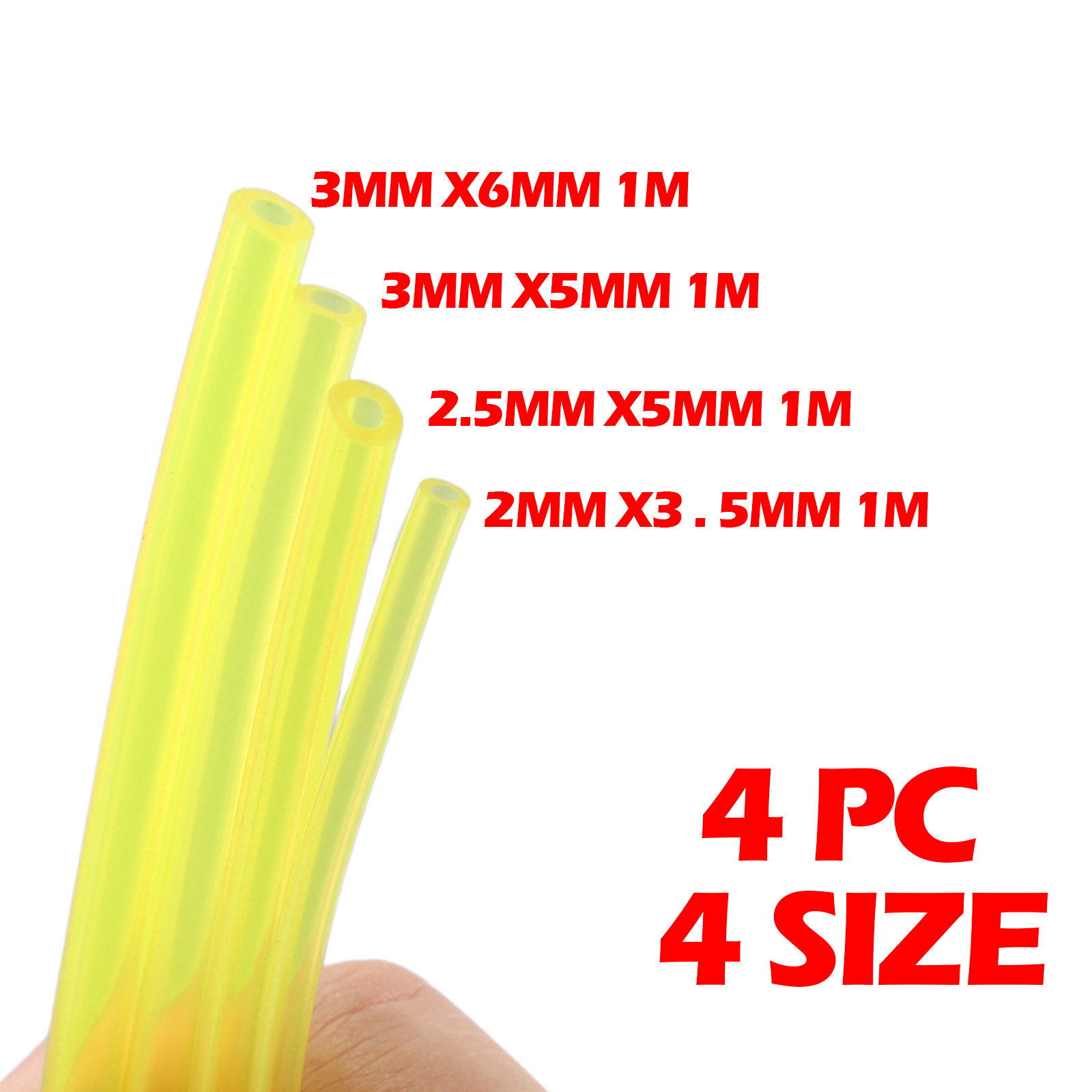 4 PCS 4 rozmiary Wąż paliwowy  – Power Tools Youtube recenzja i cena
