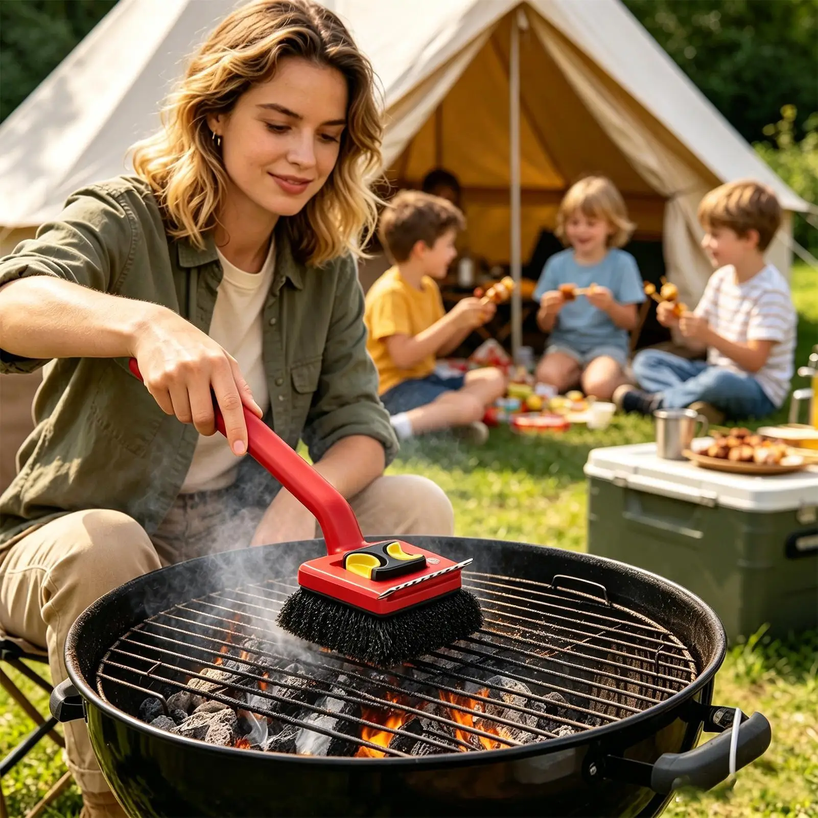 Szczotka do grillowania z dług – Power Tools Red recenzja i cena