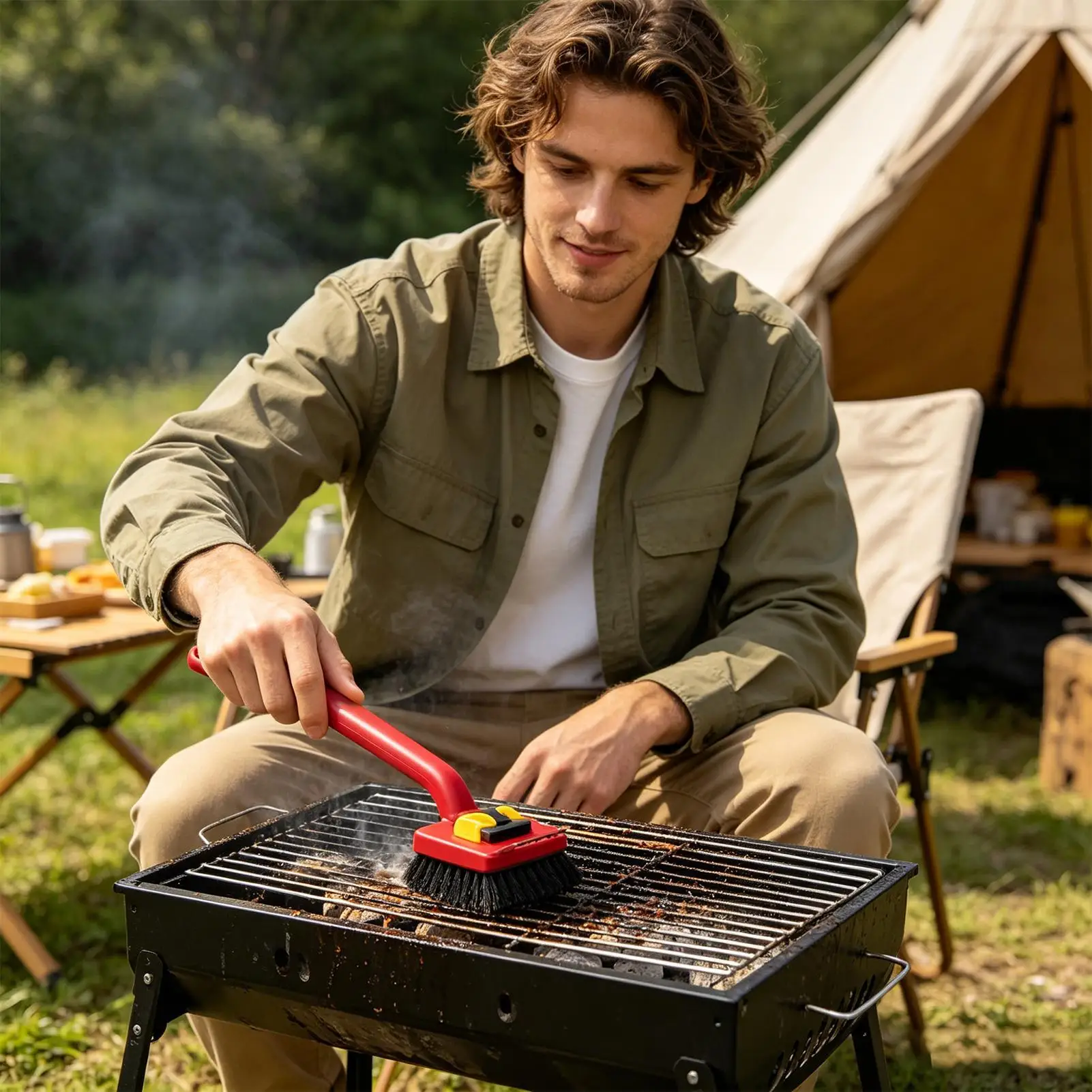 Szczotka do grillowania z dług – Power Tools Red recenzja i cena