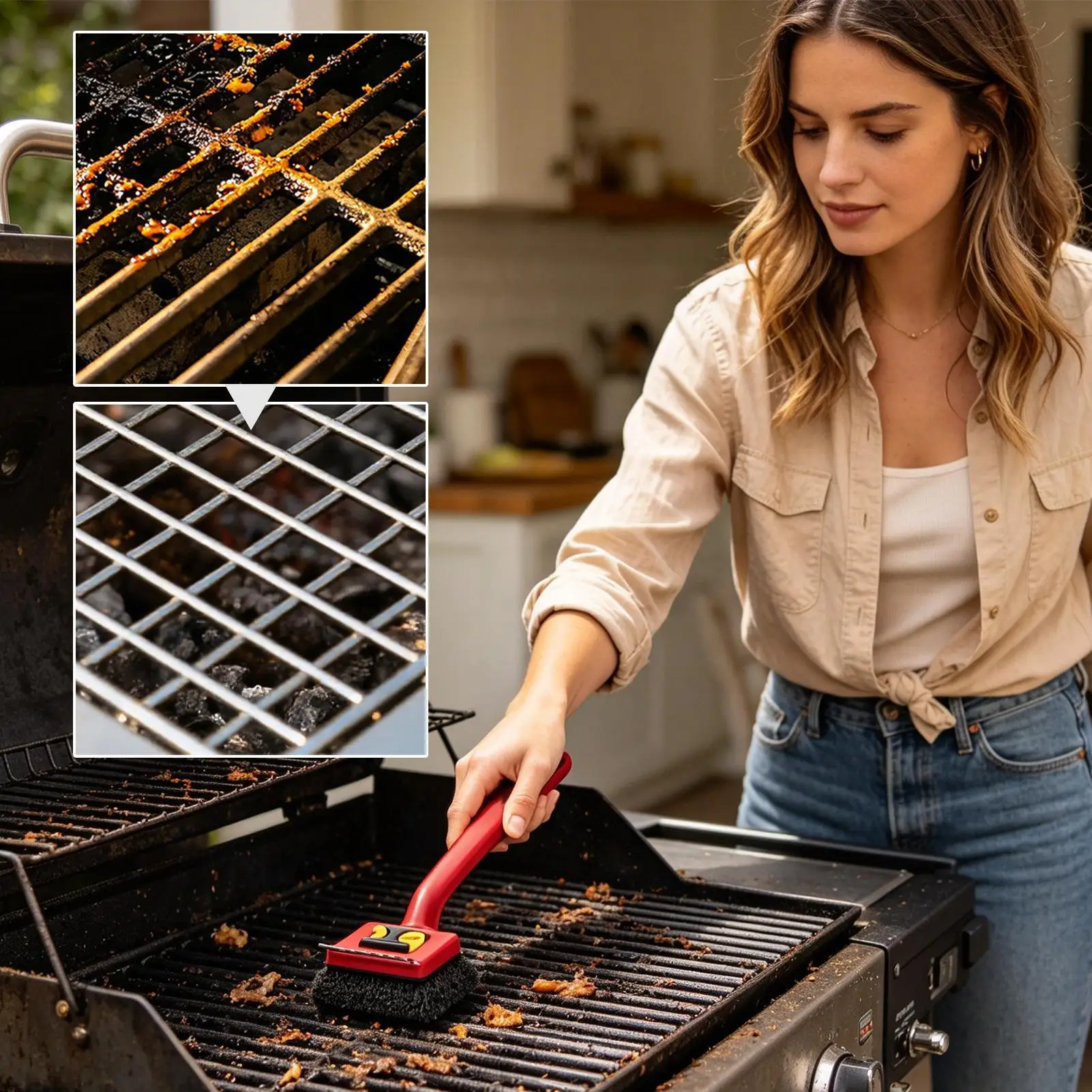 Szczotka do grillowania z dług – Power Tools Red recenzja i cena